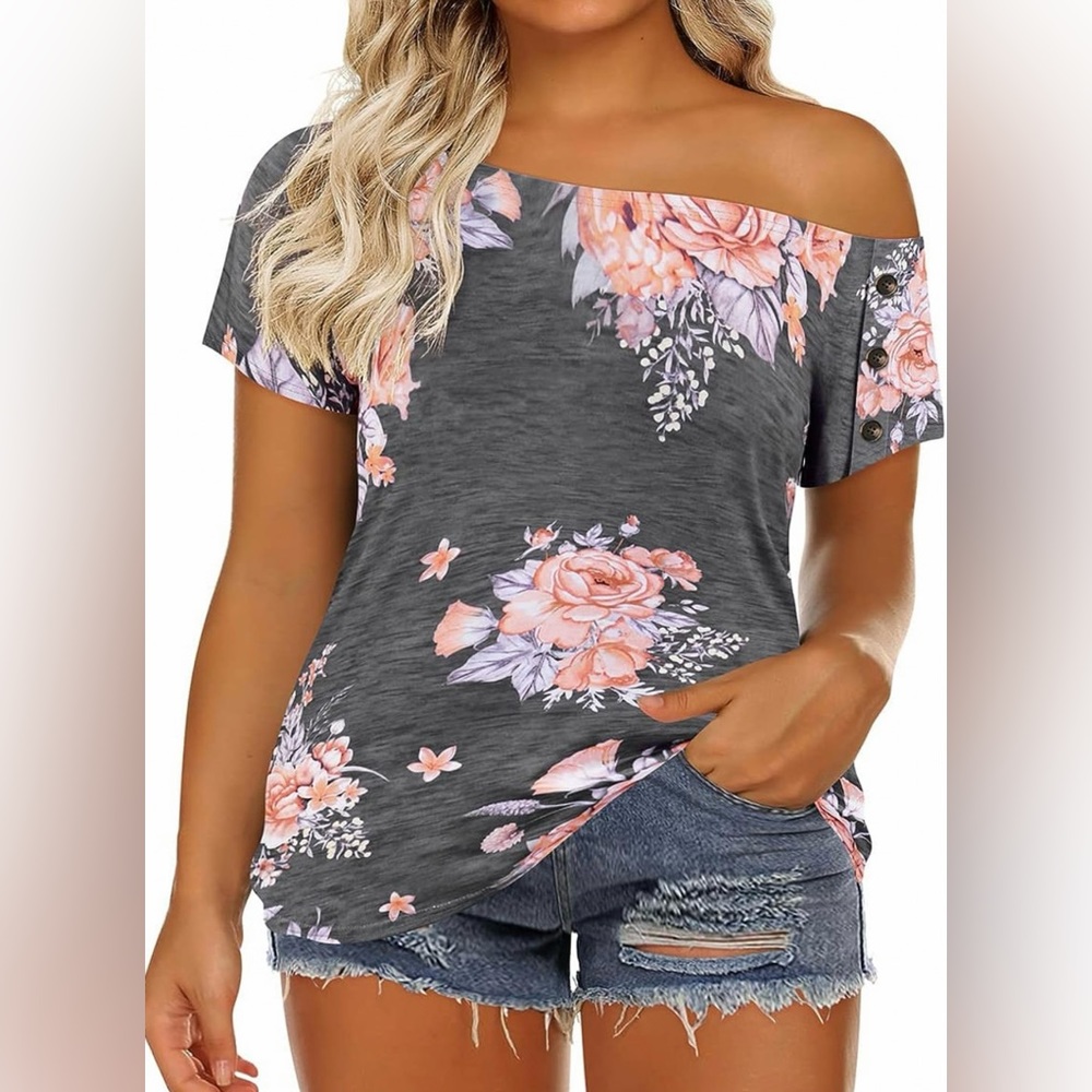 NWOT Ritera Off Shoulder Short Sleeve Tunic Top Sz 3XL